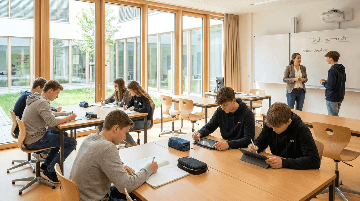 Schülerinnen und Schüler im Unterricht