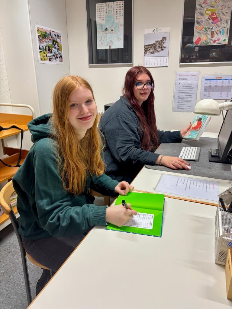 Lesen in der Bücherei